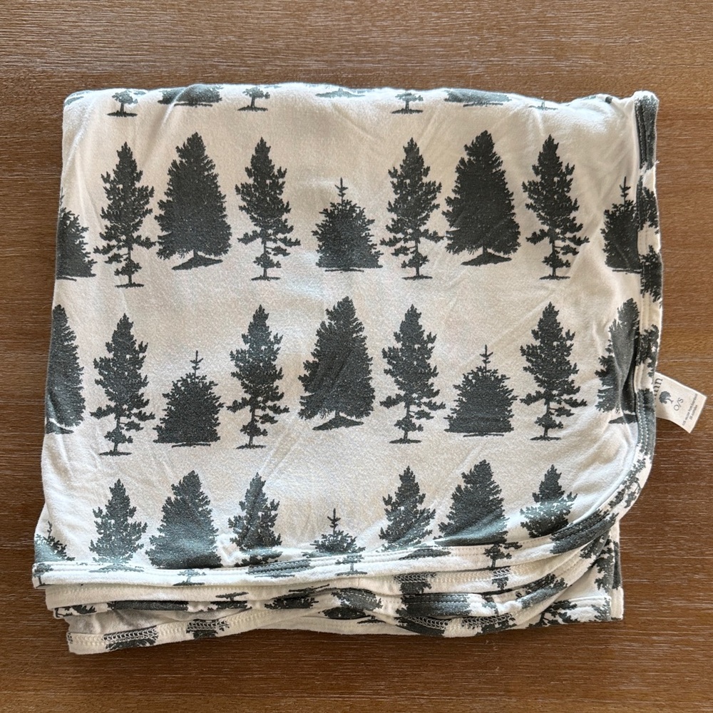 kate quinn green tree swaddle blanket